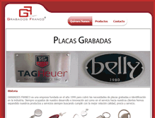 Tablet Screenshot of grabadosfranco.com